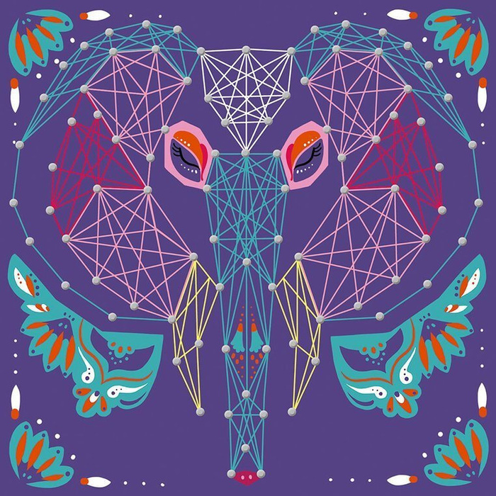 Zestaw kreatywny String Art Zwierzęta 8+, Janod