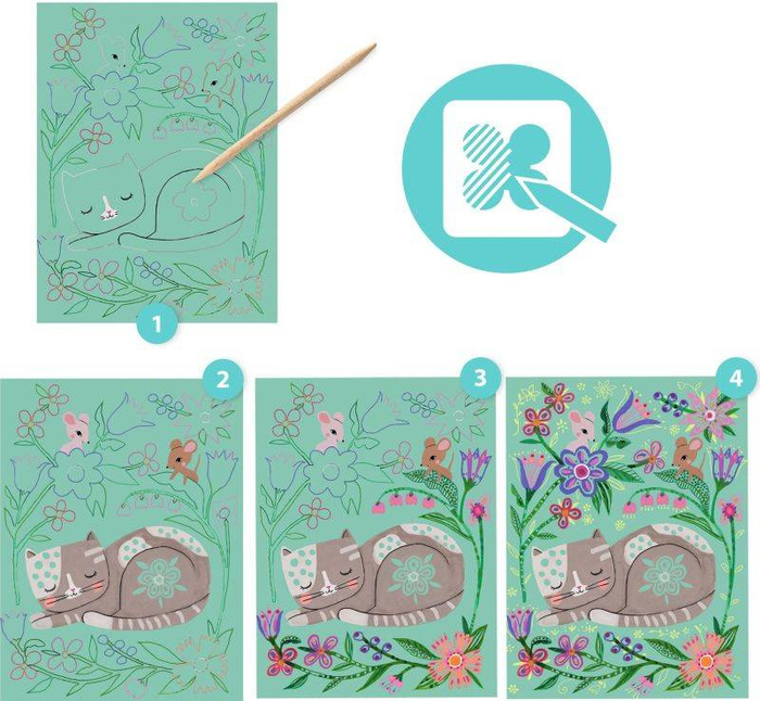 Wydrapywanka Spotkania zwierzątek DJ09717 Djeco