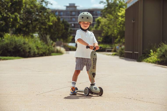 SCOOTANDRIDE Kask S-M dla dzieci 3+ Olive