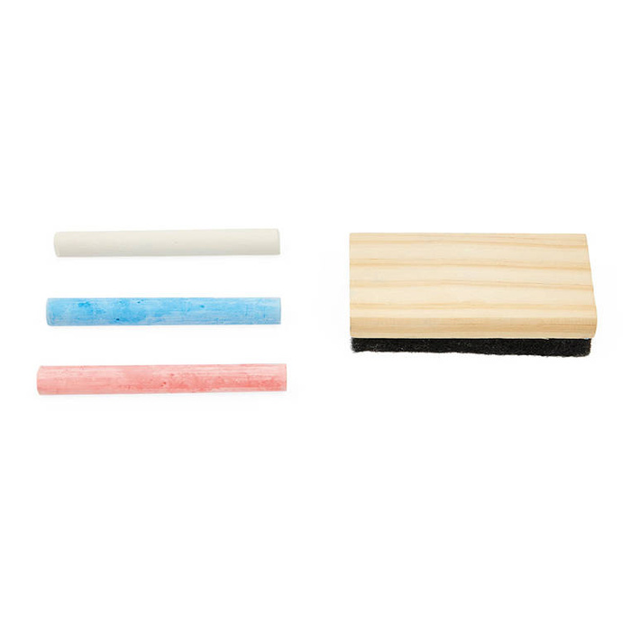 Drewniana tablica dwustronna ścienna z akcesoriami magnetyczna Janod