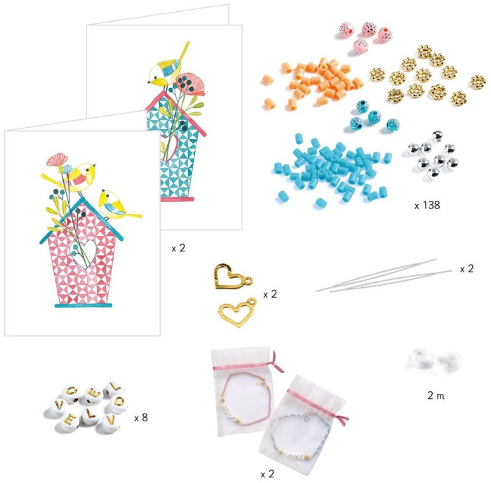 Zestaw DIY do tworzenia bransoletek przyjaźni List Djeco