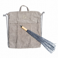 Hobby Horse Koń na kiju z otwartą buzią Star Astrup szarawy