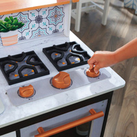 Czarna kuchnia dla dzieci Artisan Island KidKraft