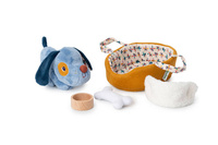 Przytulanka piesek z koszyczkiem i akcesoriami Piesek Jules Lilliputiens