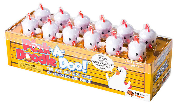 Memory gra na dobrą pamięć Kurnik Peek-A-Doodle Doo Fat Brain Toys