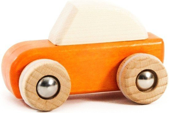 Drewniany samochód. Szybkie auto z napędem, BAJO