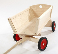 Drewniany wózek do ciągnięcia Mumbee wóz drabiniasty dla dzieci
