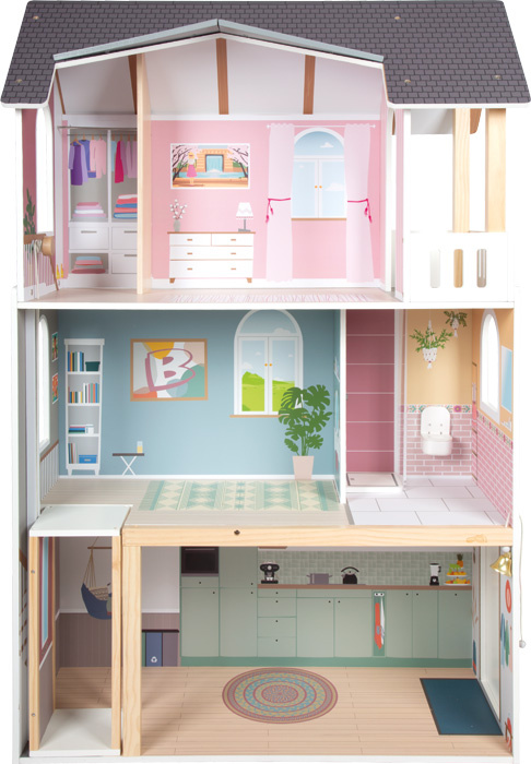 Duży domek dla lalek z drewna Willa z dodatkami Small Foot