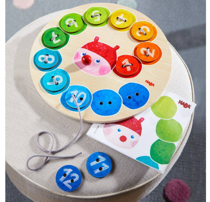 Sznurowanka dla dzieci Gąsienica Haba