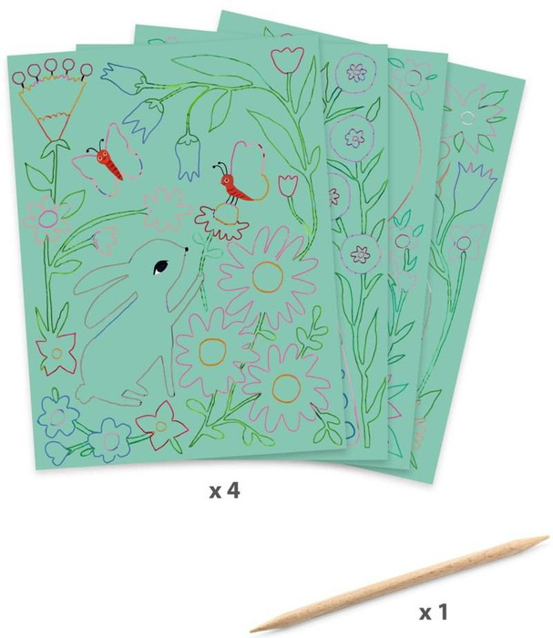 Wydrapywanka Spotkania zwierzątek DJ09717 Djeco