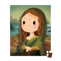 Puzzle w walizce Inspirowane twórczością da Vinci 100 el. Janod
