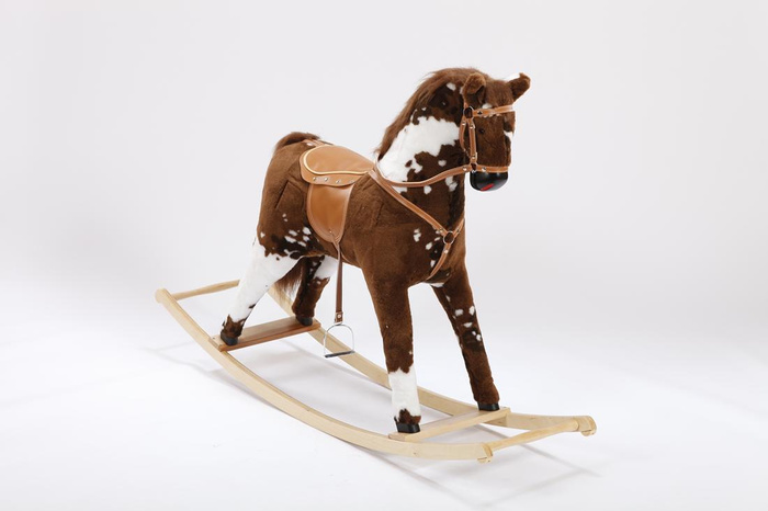 Duży koń na biegunach dla dzieci Bemo