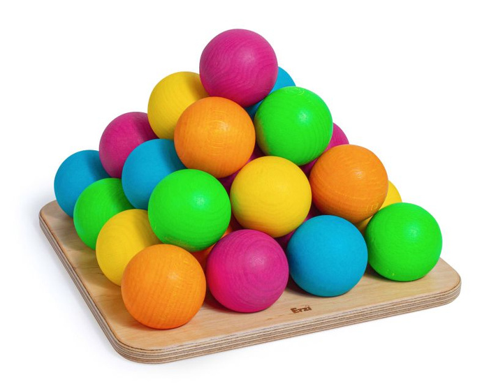 Gra dla dzieci w układanie kulek Froebla 46 el Erzi