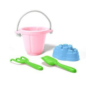 Zestaw do zabawy na świeżym powietrzu Różowe wiaderko Green Toys