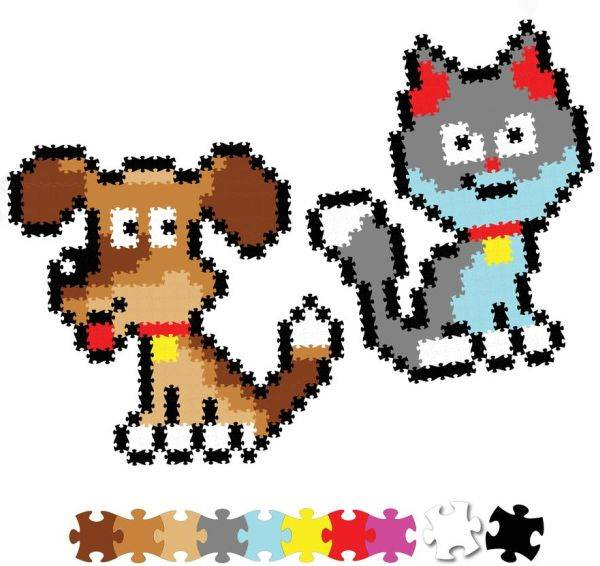 Puzzelki Pixelki Jixelz Zwierzęta Domowe 700 elementów