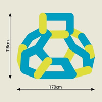 Drabinka dla dzieci Dome Climber niebieska Plac zabaw Lil' Monkey