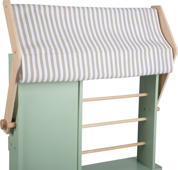 Drewniana kuchnia dla dzieci i sklep 2w1 szałwia zielona Fresh Small Foot