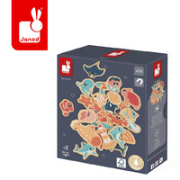 Magnesy drewniane dla dzieci Podwodny świat 24 szt. Janod 