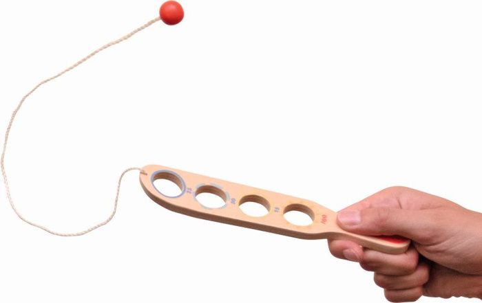 Drewniana gra zręcznościowa dla dzieci Łapanie piłeczki Goki