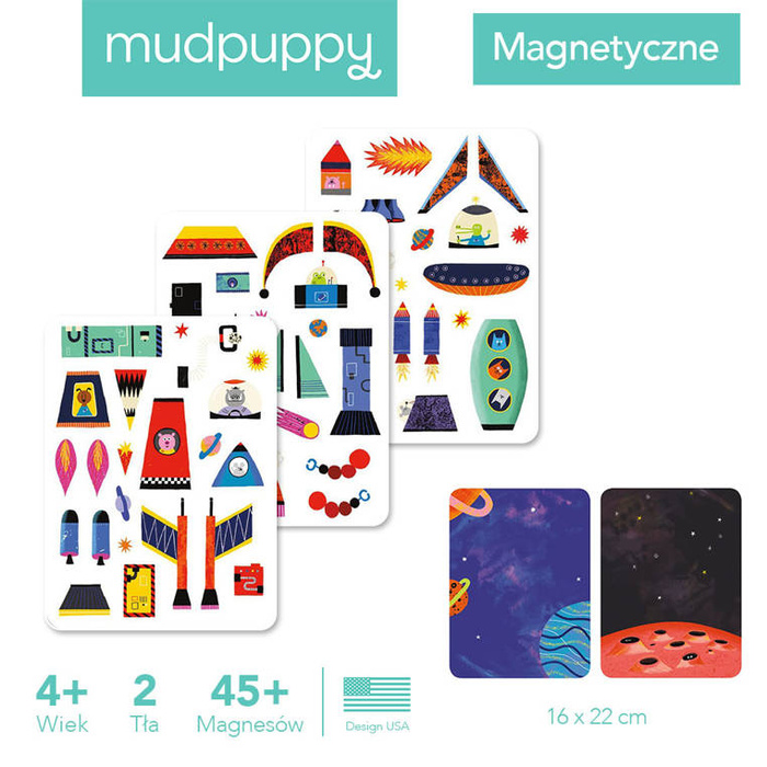 Magnetyczna układanka Rakiety kosmiczne Mudpuppy