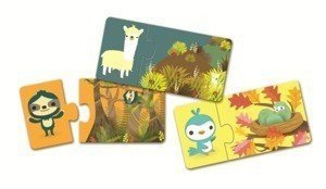 Puzzle dla dzieci. Gdzie śpią zwierzęta?, Djeco