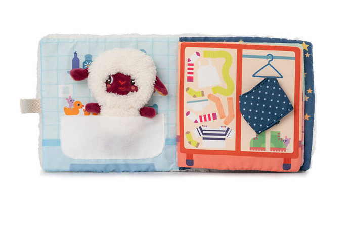 Miękka książeczka z przytulanką Dobranoc Owieczka Yvon Lilliputiens