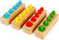 Drewniany sorter bloczkowy odważniki Bigjigs