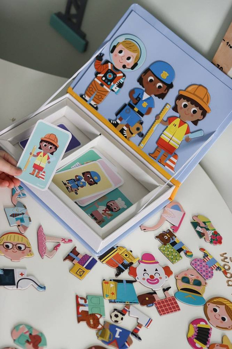 Magnetyczna układanka dla dzieci zawody Janod