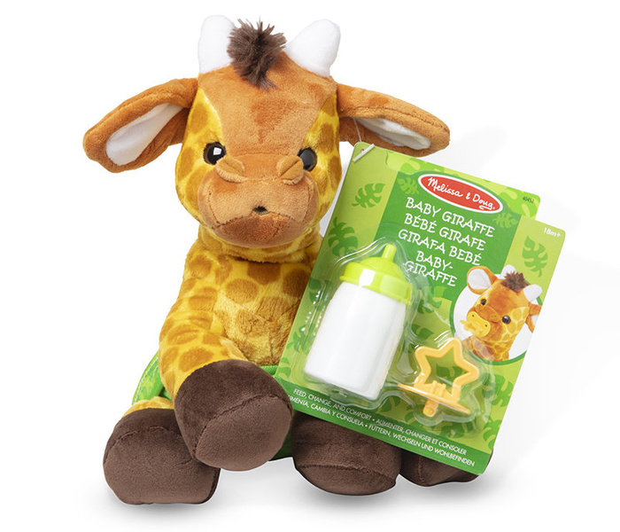 Miś przytulanka pluszak do karmienia Dziecko Żyrafy Melissa and Doug