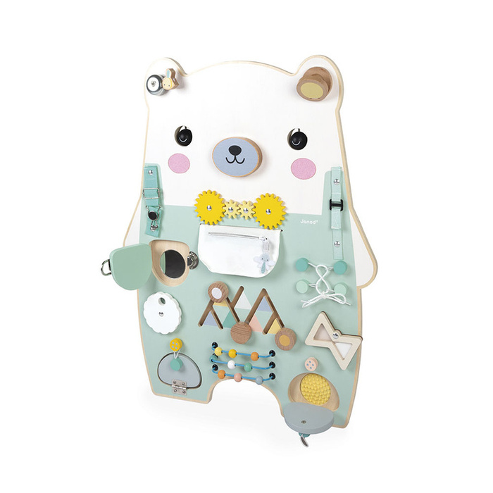 Tablica manipulacyjna dla dzieci XL 20 aktywności Miś Pure Janod