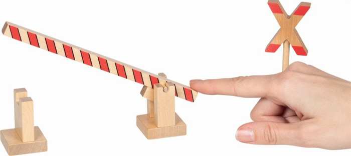 Znaki drogowe z drewna do zabawy dla dzieci Zestaw 21 szt Policjant Ole Goki