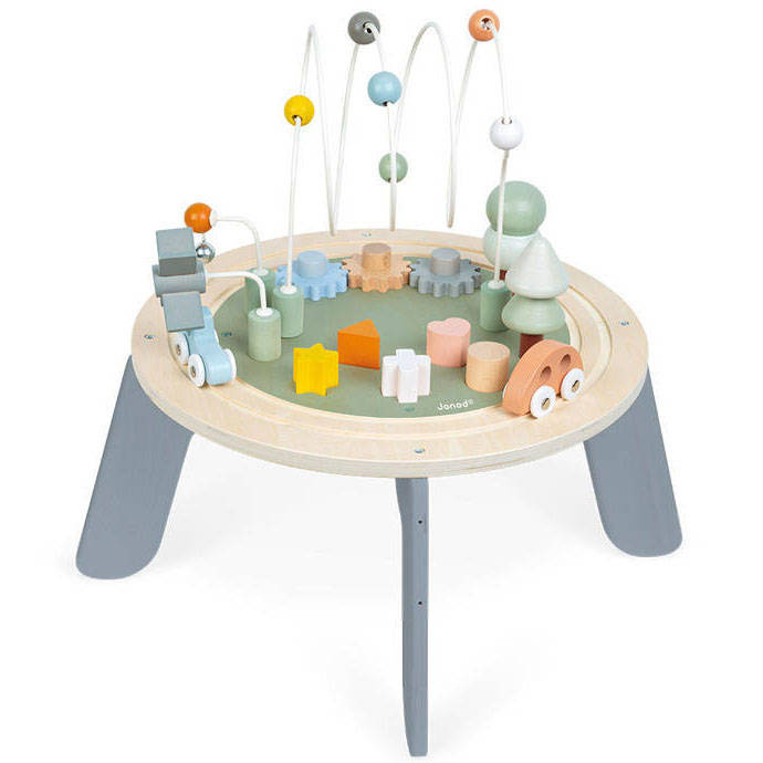 Wielofunkcyjny stolik edukacyjny drewniany z regulacją wysokości Sweet Cocoon Janod