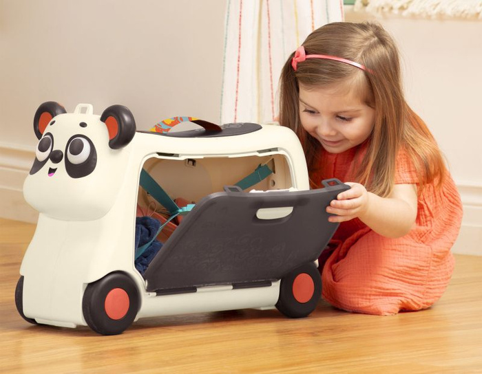 Interaktywna walizka jeździk dla dziecka Gogo Ride-On Panda B.Toys