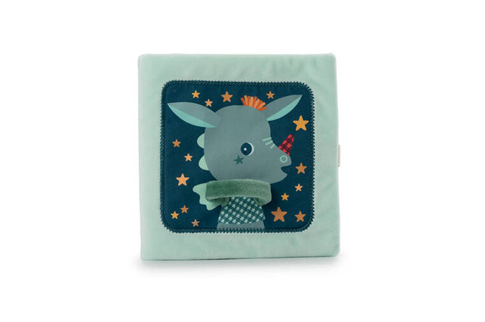 Materiałowa edukacyjna książeczka Smok Joe i jego przytulanka LILLIPUTIENS