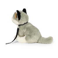 Maskotka dla dzieci piesek Husky na smyczy 28 cm Rappa