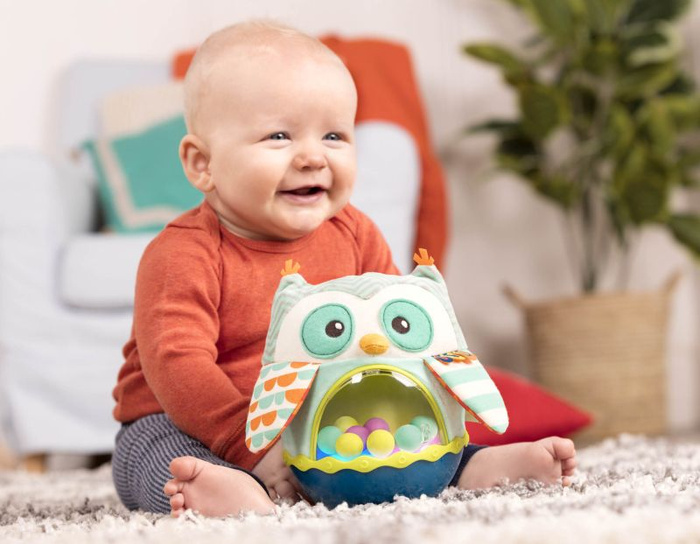 Sowa-kiwajka sensoryczna wańka-wstańka Owl Be Back B.Toys
