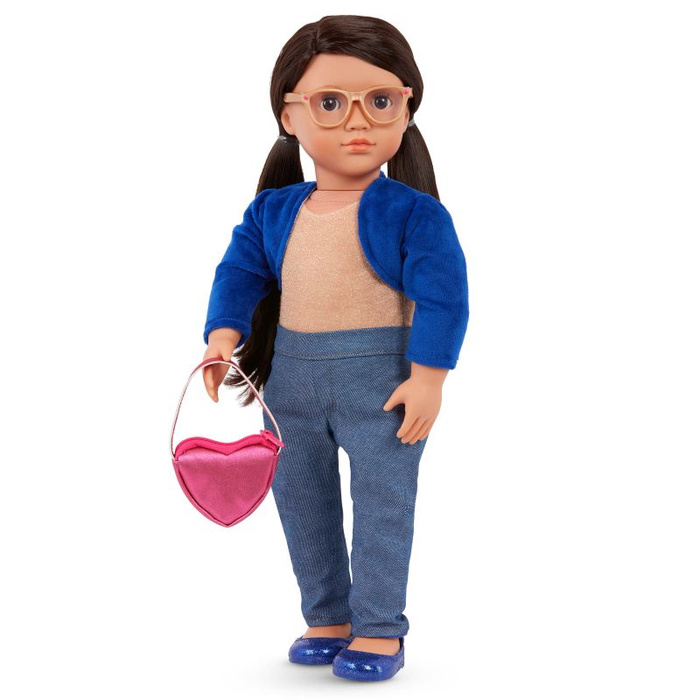 Lalka Amora 46cm z dodatkowymi ubrankami i akcesoriami Elegancki zestaw prezentowy Our Generation