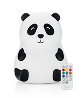 Panda Lampka Silikonowa z Pilotem Biała Rabbit & Friends