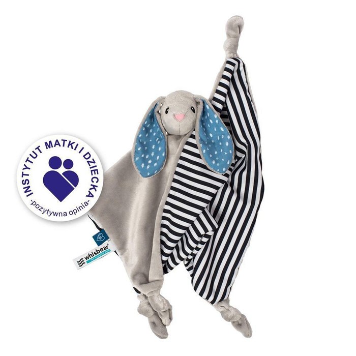 DouDou Kocyk Przytulanka Króliczek - szary Friends of Whisbear®
