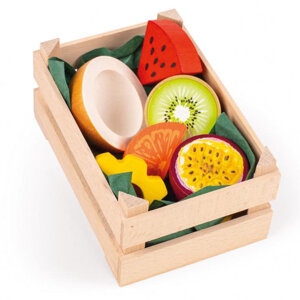 Drewniany zestaw do zabawy owoce tropikalne Erzi