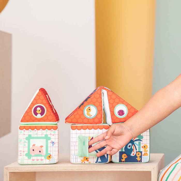 Klocki wielofunkcyjne dla najmłodszych Stodoła Farma Lilliputiens