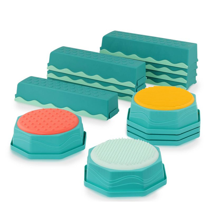 Zestaw modułowy Kombinacyjna ścieżka sensoryczna Balance & Build Set B.Toys