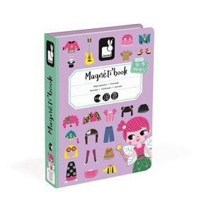 Magnetyczna układanka Kostiumy Dziewczynka Magnetibook kolekcja 2018, Janod