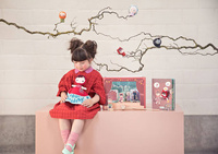 Pacynki z bajki Czerwony Kapturek 4szt. na palec Lilliputiens