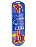 Zestaw 3 silikonowych pasków do zabawek w ciepłych kolorach Liinklz Möbi