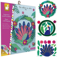 Zestaw kreatywny Papierowy wieniec na ścianę Paw 7+ Janod