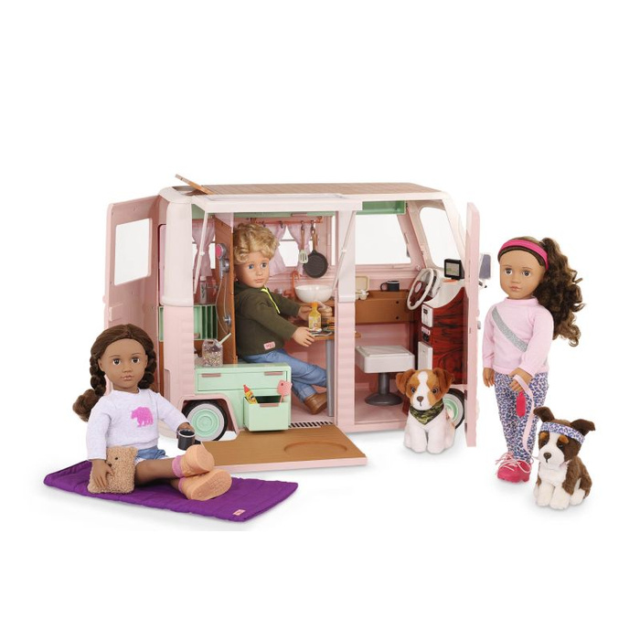 Lodziarnia na kółkach z wyposażeniem Sweet stop ice cream truck Our Generation