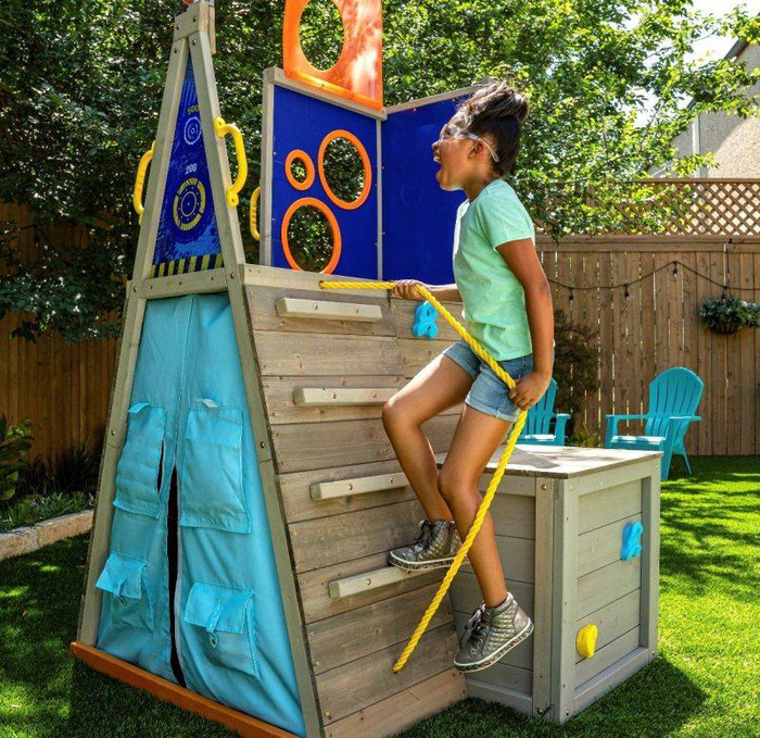 Drewniany plac zabaw Forteca Nerf Scout Defense Post KidKraft