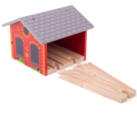 Dodatek do torów Parowozownia z cegły Bigjigs Rail