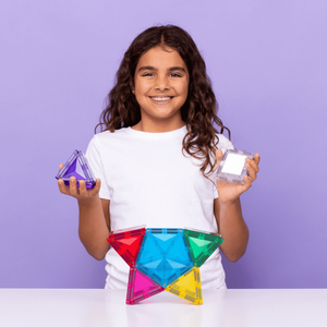 Klocki magnetyczne z lampką Light Star Pack 28 el Connetix